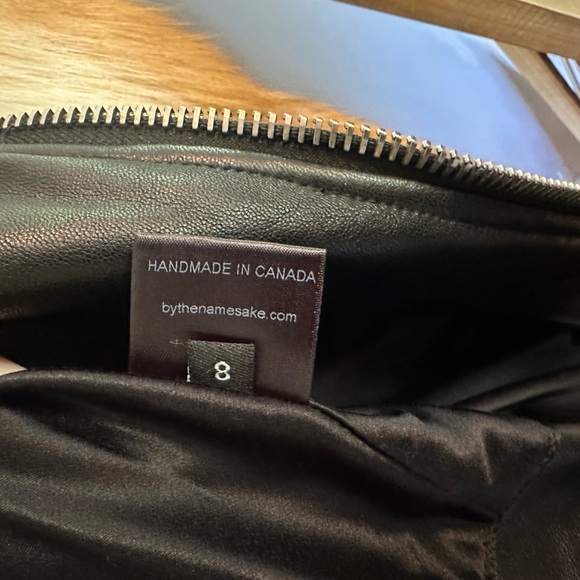 By the Namesake leather jacket with fox fur sleeves - Picture 15 of 17